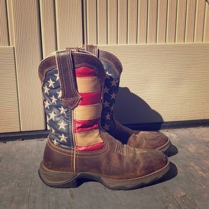 Durango Lady Rebel Cowgirl Boots American Flag 6.5